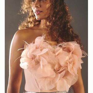 Anthropologie Dusty Pink Top